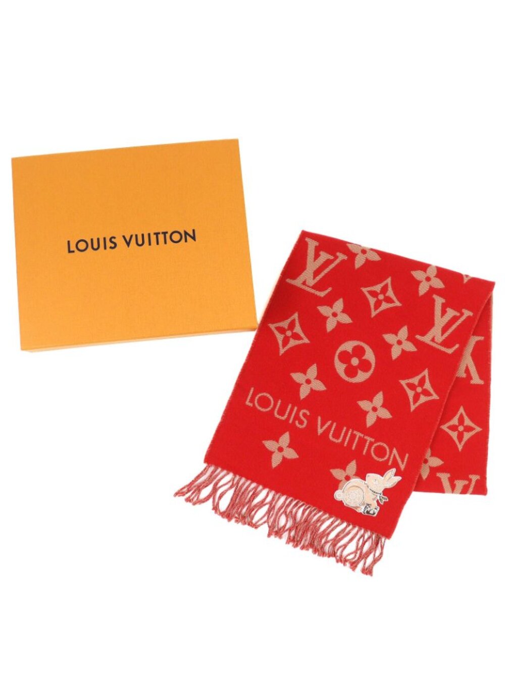 Louis Vuitton Echarpe LV Essential Precious Rabbit Wool 100% Zodiac Collection - Picture 2 of 9